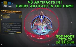 Borderlands 3 Modded Everything Artifact 48 Relics In 1 X7 Eridium Xbox Ps4 Ebay