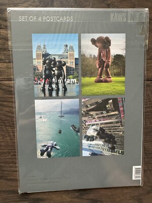 Full Set of 20 KAWS NGV Postcards Kate Moss Lenticular Companions