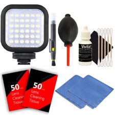 LED Video Light  Cleaning Tools Video Starter Kit - For Canon SX610 SX710 SX720