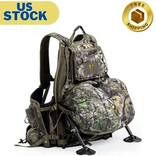 Turkey Vest for Hunting with Seat, Hunting Vest with Kick Stand and Game Pouch,