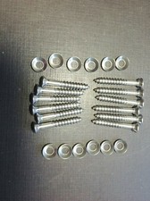 1940-1952 Gm Door Quarter Rear Window Garnish Moulding Screws Washers Stainless