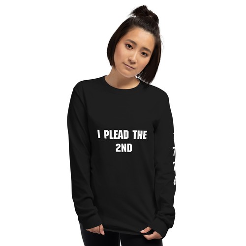 I Plead the 2nd Amendment Pro Gun 1776 Men’s Long Sleeve Shirt Unisex - Picture 3 of 13