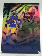 2021 PANINI ILLUSIONS TUTU ATWELL BASE ROOKIE FOOTBALL CARD RAMS NFL donruss