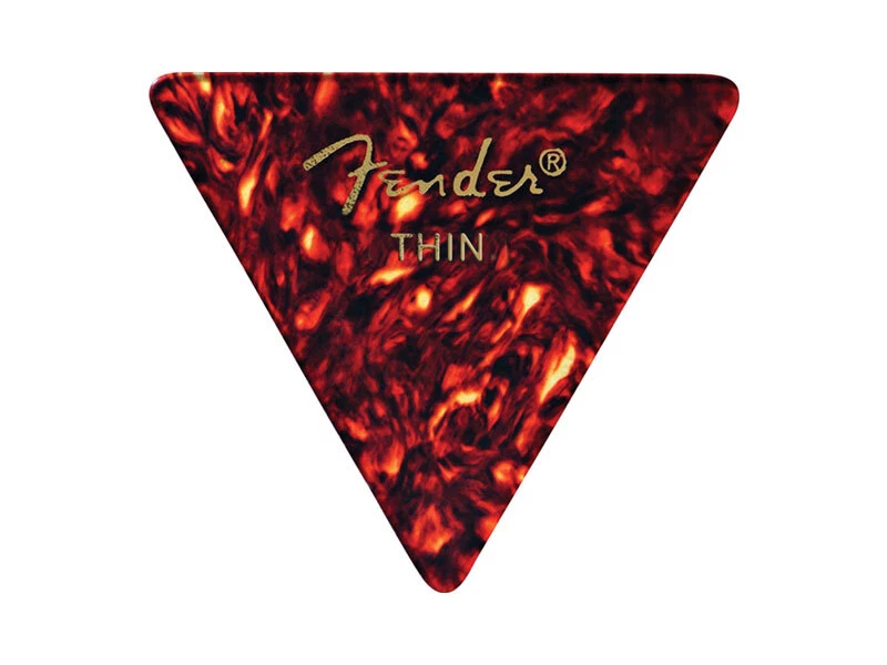Fender 355 Triangle Shape Guitar Picks SHELL THIN 12 Pack 1 Dozen