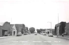 Adams Minnesota Main Street, Real Photo, Vintage Postcard U21333