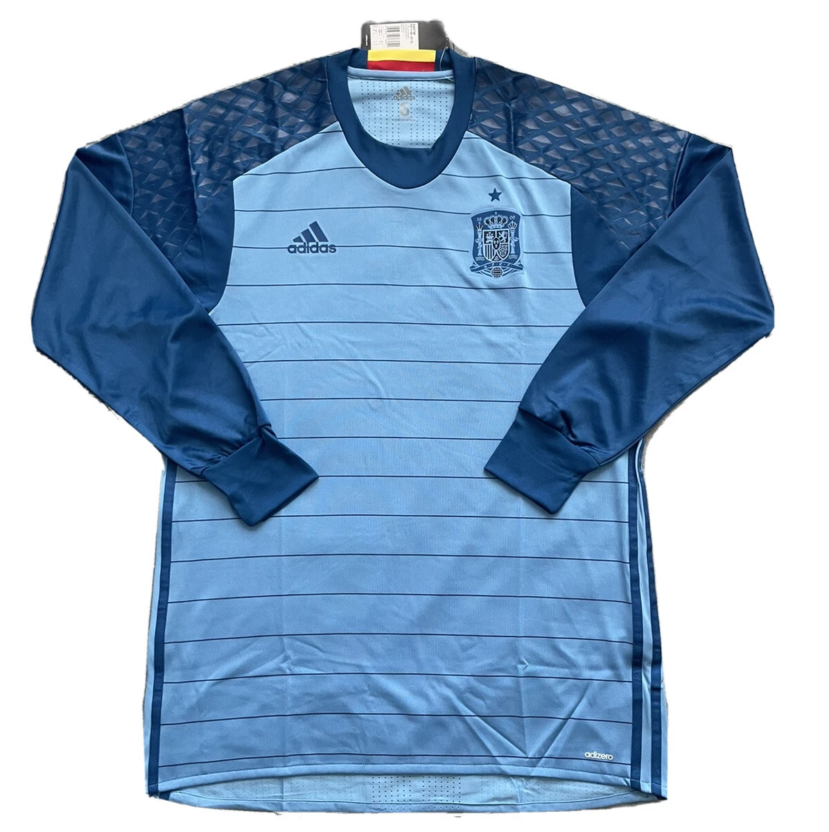 Spain Goalkeeper Home Jersey Adidas Adizero Long Sleeve Issue NEW | eBay