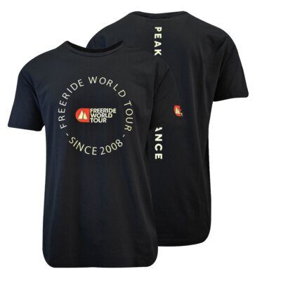 Peak Performance Men's T-Shirt Black Freeride World Tour S/S (S02)