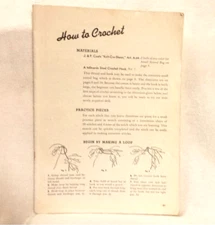 Coats and Clarks Handicraft Pattern Booklet Crochet Knitting Tatting Hardanger