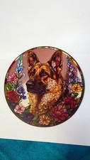 Fensterbild Acryl Sonnenfänger Hund Schäferhund Fenster Deko	⌀20cm