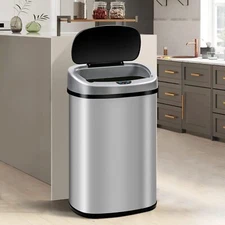 13 Gallon 50L Touch Free Sensor Automatic Touchless Trash Can Kitchen Office Bin
