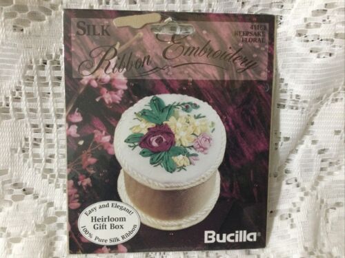 Heirloom Gift Box Silk Ribbon Embroidery kit Bucilla - Picture 1 of 2