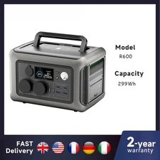 Portable Power Station R600, 299Wh LiFeP04 Battery with 2x 600W (1200W Surge) AC