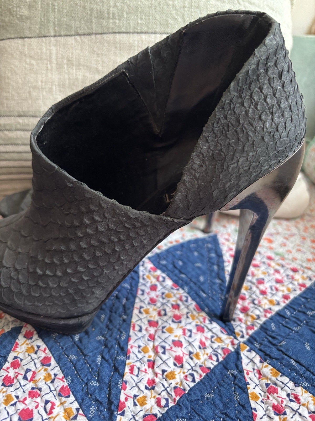 BCBG Maxazria Womens Python Open Toe Platform Hee… - image 4