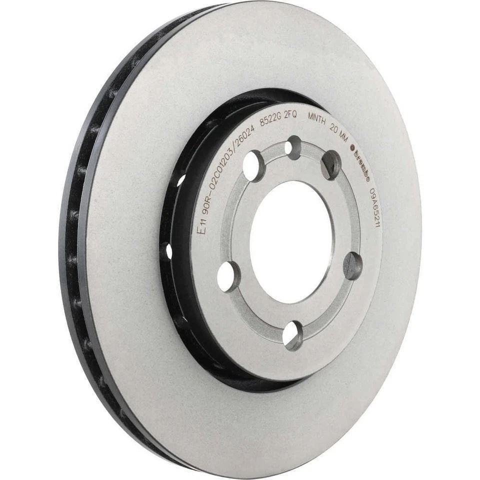 Disc Brake Rotor fits 2002-2005 Volkswagen Golf Jetta  BREMBO NORTH AMERICA - Imagem 2 de 4