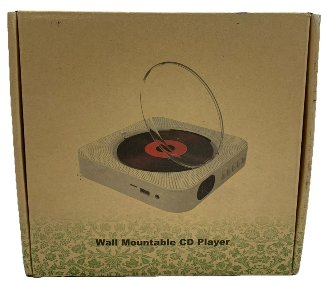 White Portable Cd Players Music Player Home Audio Boomb