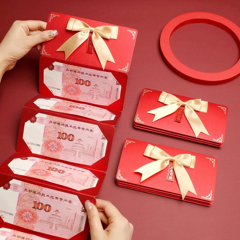 3 piezas de un juego de sobres rojos de lujo LUCKY MONEY paquete de regalo AÑO NUEVO CHINO Foto 3 de 4