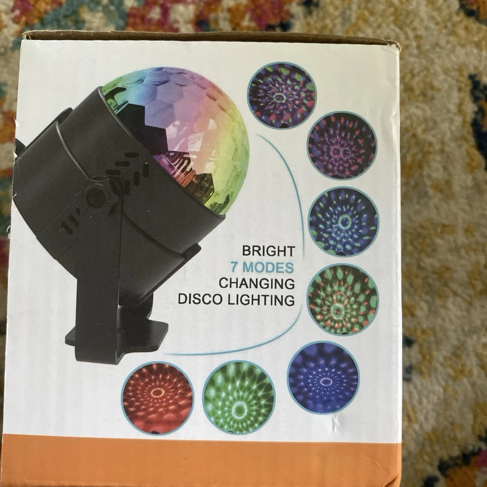 Luditek Sound Activated Party Lights with Remote DJ Lighting, Disco Ball Strobe  - Image 2 of 2