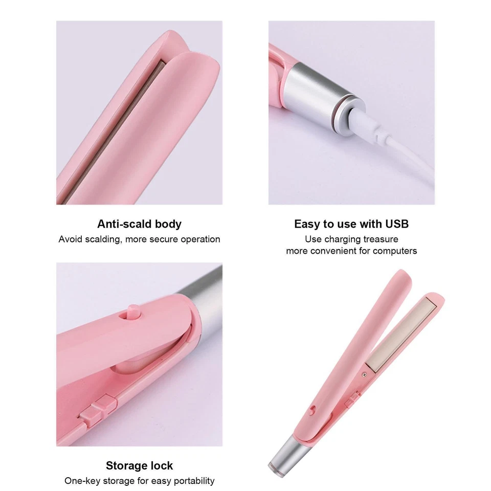 Mini Dual-Purpose Curling Iron USB 2 In 1 Mini Long And Short Hair Curling Iron - Image 4 of 4