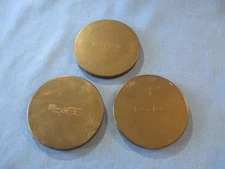 Watchmaker Estate Vintage L&R Cleaning Machine HALLMARKED Jar Lids... THREE!