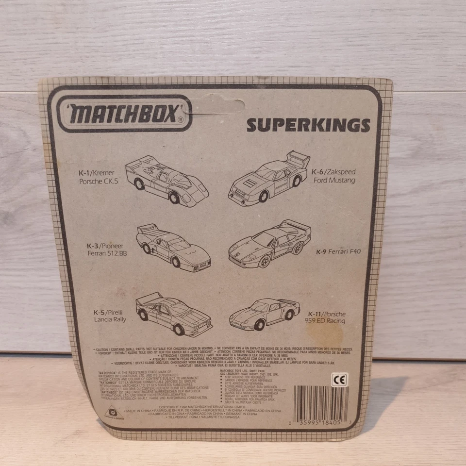 MATCHBOX SUPERKINGS SPECIALS K5 'PIRELLI LANCIA RALLY #116' MIB/BOXED/CARDED - Image 3 of 4