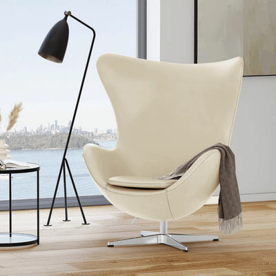 Orren Ellis Finola Top Grain Leather Accent Chair