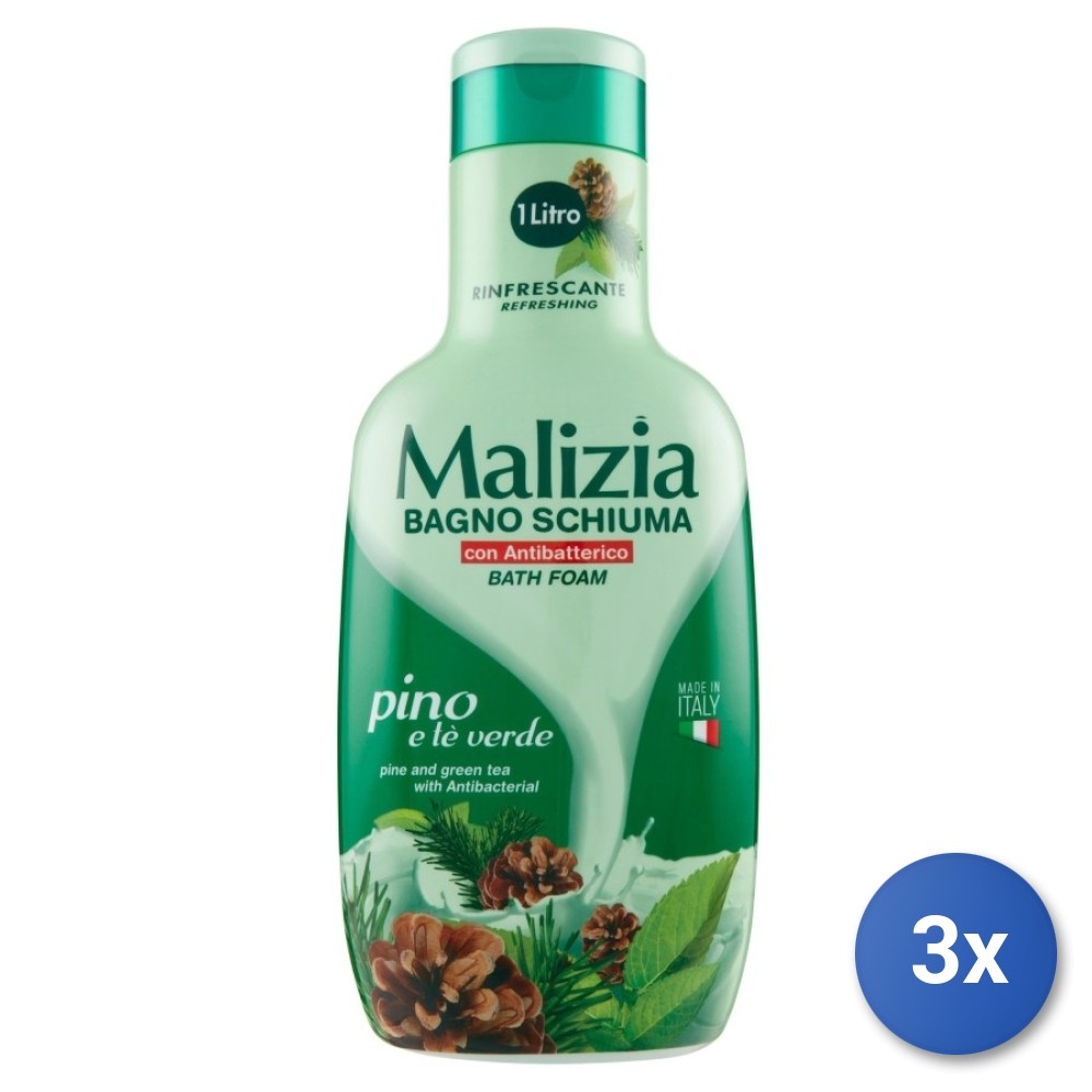 3X Malizia Bath 1000 ML Pine