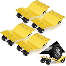 4-pack Heavy Duty Car Wheel Dolly Set 8000 Lbs Car Tire Dolly Cart Moving Cars