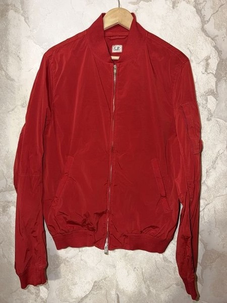 Men C.P. Company Jacket Red Nylon 42