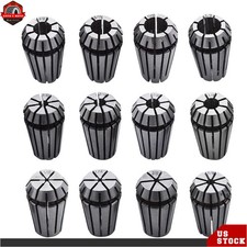 12Pcs ER16 1/32"-3/8" Spring Collet Set For CNC Milling Lathe Tool Engraving US