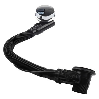 Black Bathtub Drain with Adjustable Pipe: Easy Control & Quality Material!