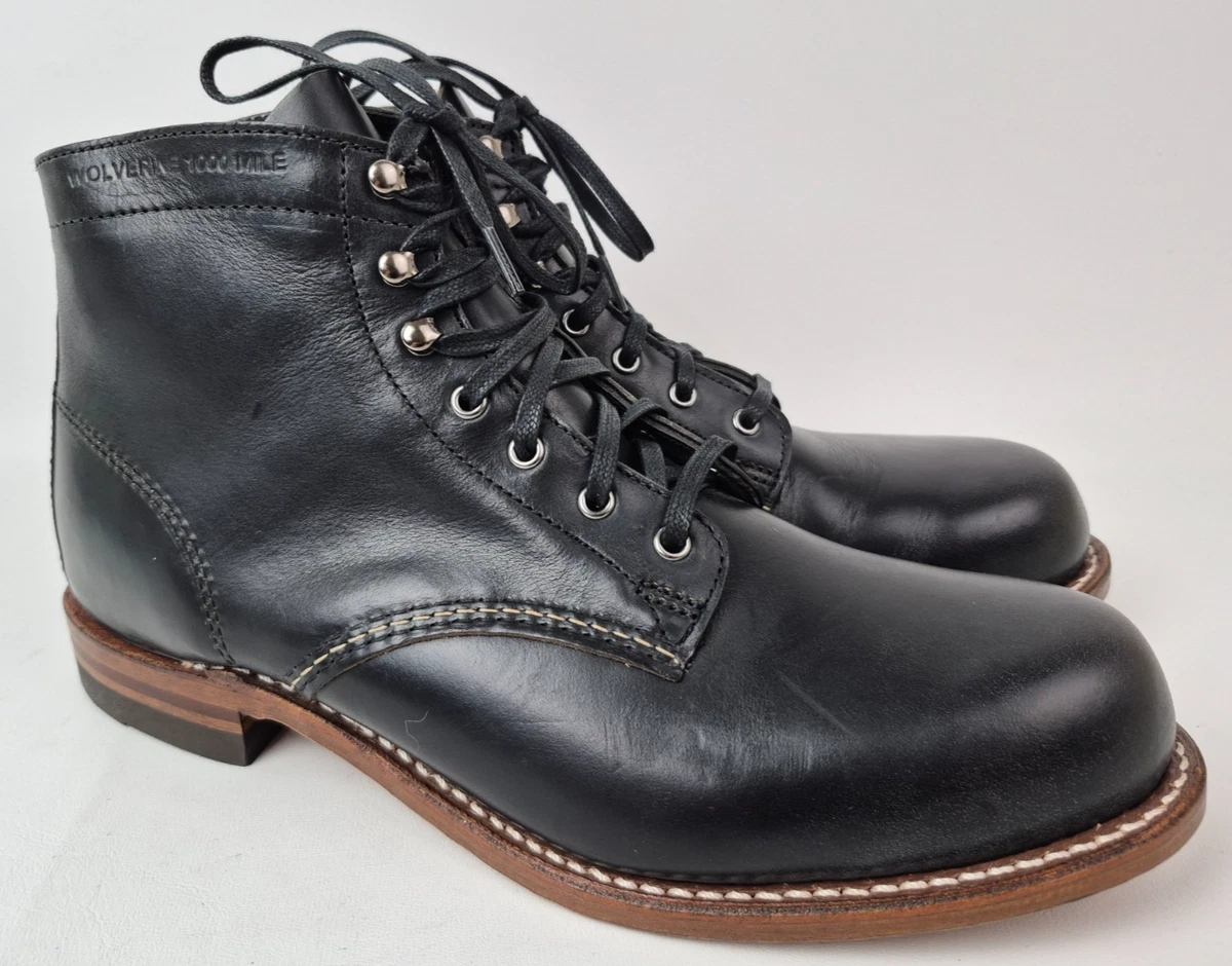 Black Wolverine 1000 Mile Boots for Men | eBay