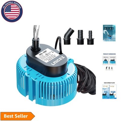 Versatile 850GPH Pool Pump with 3 Adapters   Efficient Emergency Water Removal