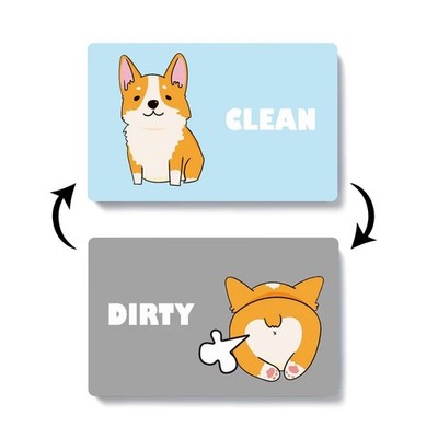 Clean Dirty Geschirrspüler Magnet Hund Indikator Schild Küche Kühlschrank Geschenk Neuheit UK