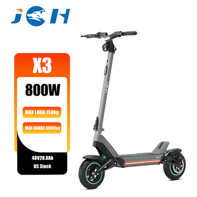 JGH X3 48V 800W Electric Scooter 20Ah 33mph 50mi Range Foldable US Stock