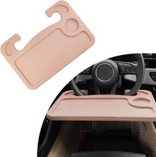 Car Steering Wheel Desk, Multipurpose Auto Steering Wheel Tray wi Color: Beige