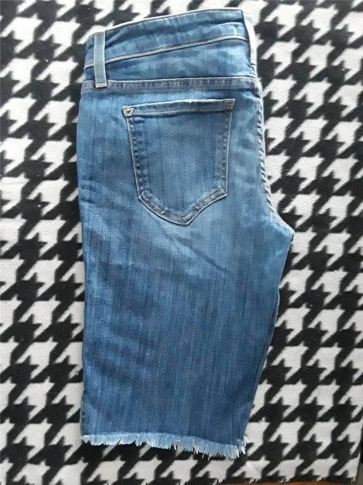 Bermudas de mezclilla de algodón con corte GENETIC 'The Camina' para mujer talla 27 Foto 2 de 2