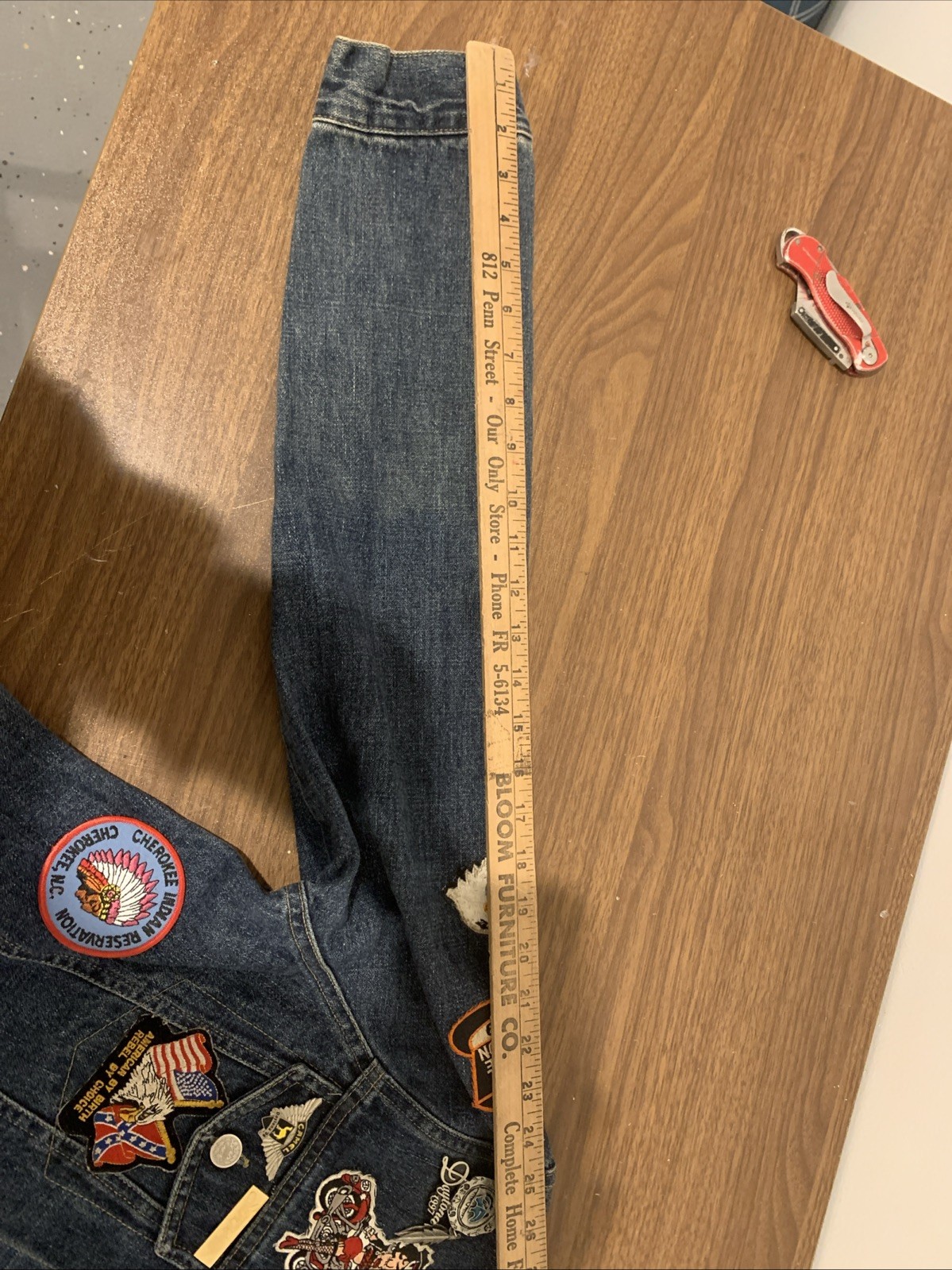 Customized Denim Jacket Biker Patch Pins Harley D… - image 23