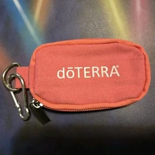 doTerra Pink  Essential Oil KeyChain Pouch Case for  Vials 5/8 Dram 2ml Travel.