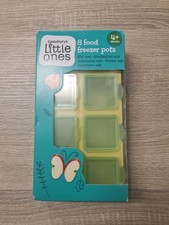 Sainsbury's Little Ones 8 Cube Baby Food Freezer Storage Pots 4+ Months BPA free