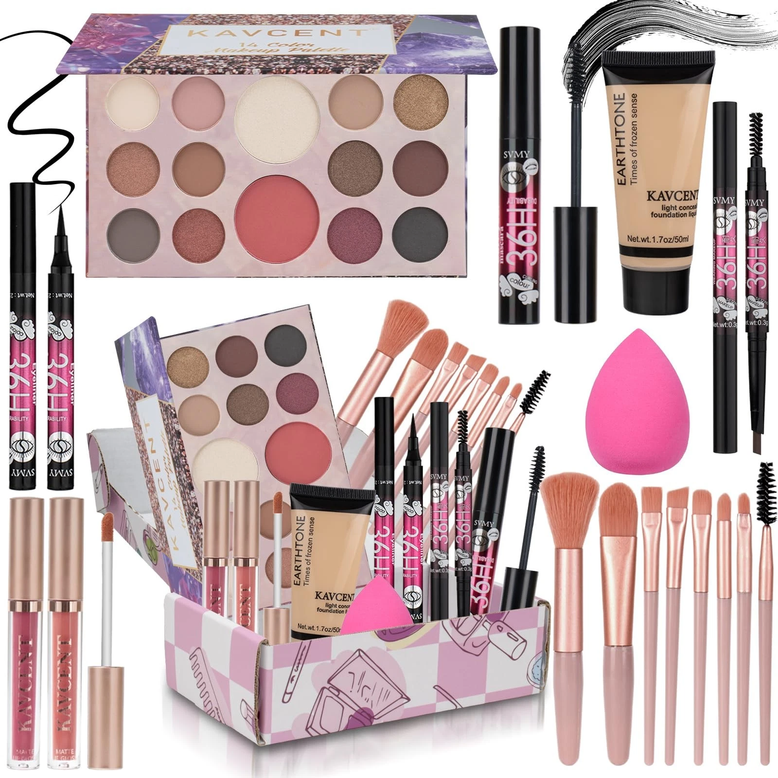 Makeup Kit for Women Teen Girls Full KAVCENT Teens Set