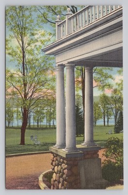 View of Spot Pond from New England Sanitarium and Hospital Stoneham MA Postcard