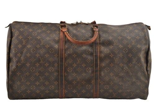 Authentic Louis Vuitton Monogram Keepall 60 Travel Boston Bag M41422 LV AC187