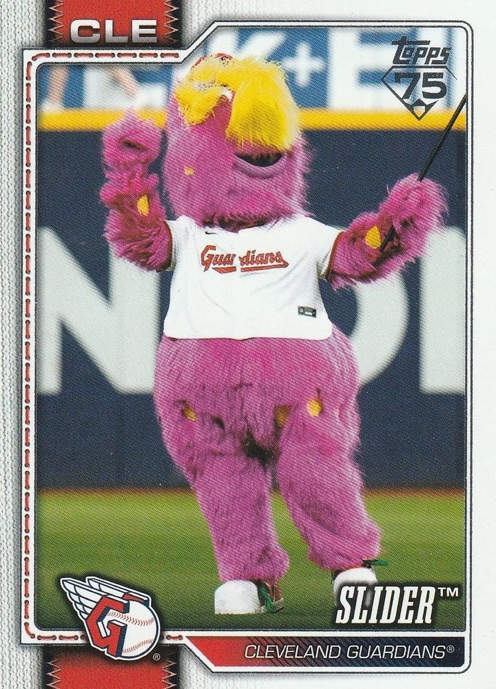 2026 Topps Slider #M-25 BASEBALL CARD Cleveland Guardians Mascots NM