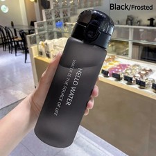 780ml Sports Water Bottle Clear Leakproof Travel Gym Bottle BPA-Free Portable