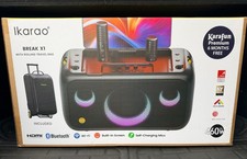 Ikarao Break X1 Karaoke Machine  Luggage Bundle   2 Wireless Mics, 460W Speaker