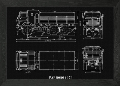 FAP 2026 1978 Gerahmtes Wandbild Poster Leinwanddruck Bild
