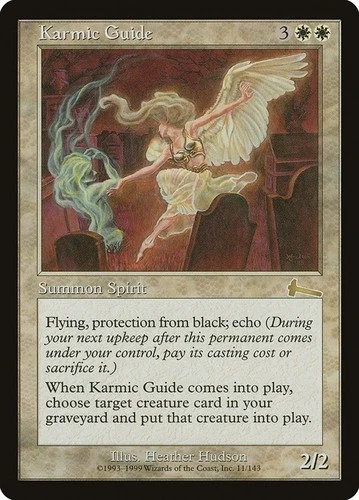 Karmic Guide, Urza's Legacy, #11, Regular NM Near Mint MTG