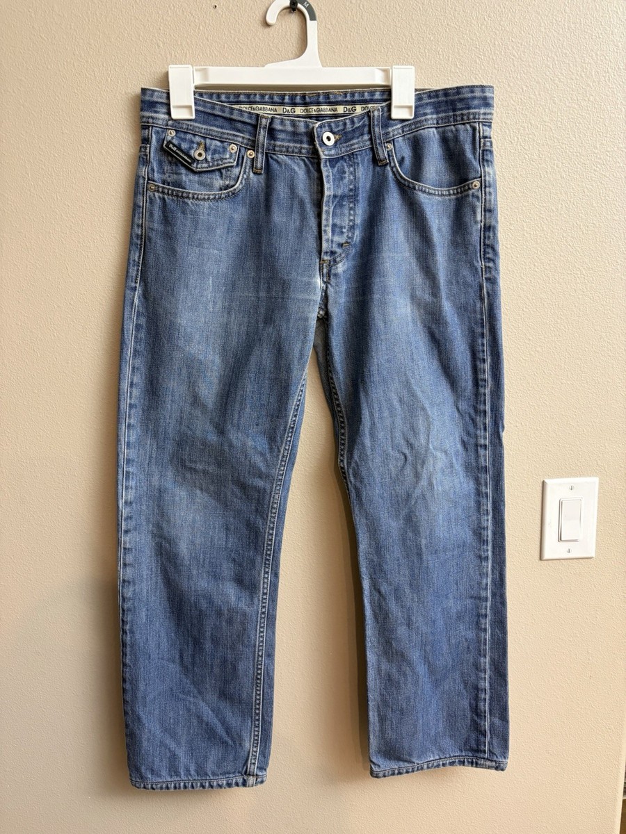 パンツ 00s DOLCE&GABBANA gimmick denim Y2K swag Y2K Dolce & Gabbana Magic Denim Jeans Men's 34x28 Low Rise