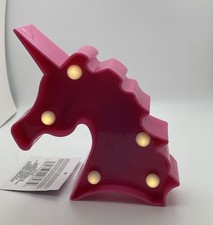 Unicorn Battery Powered Decorative LED Marquee Night Light - Pink Unicorn - NEW 