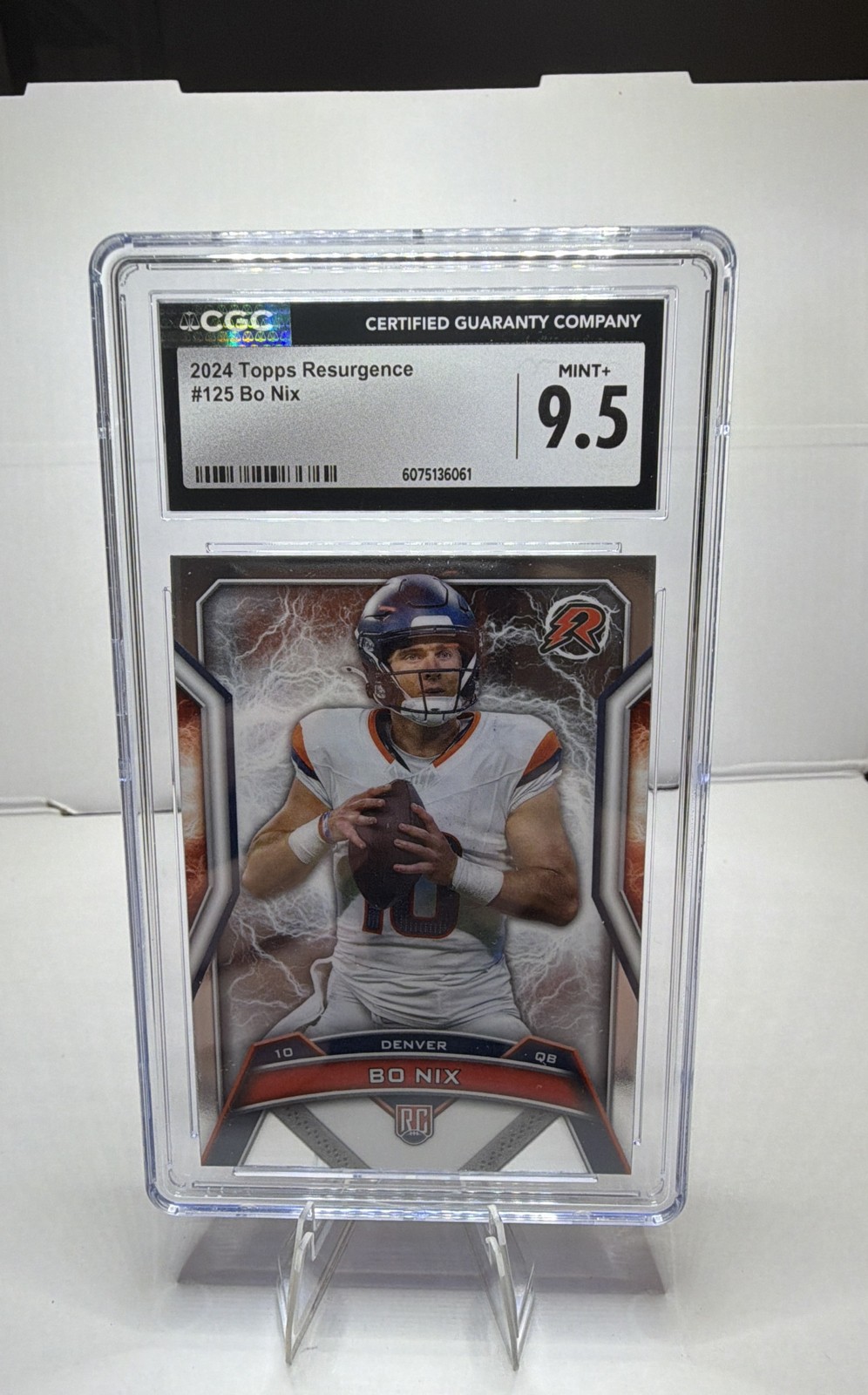 2024 Topps Resurgence - Rookies Bo Nix #125 Silver Static Refractor (RC)